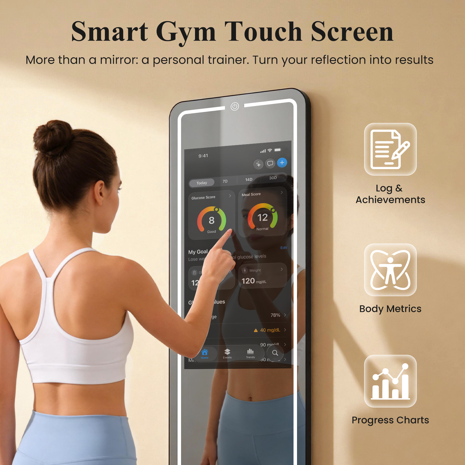 Smart Gym Mirror for Home Work - огляд і ціна Home Gym Video