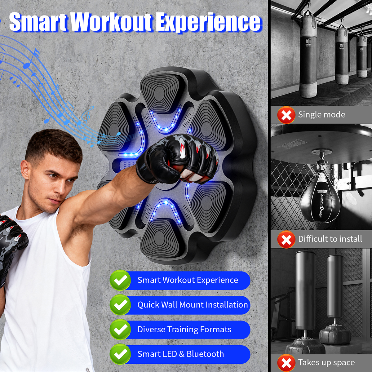 Music Boxing Machine for Adult - огляд і ціна Home Gym Training Program