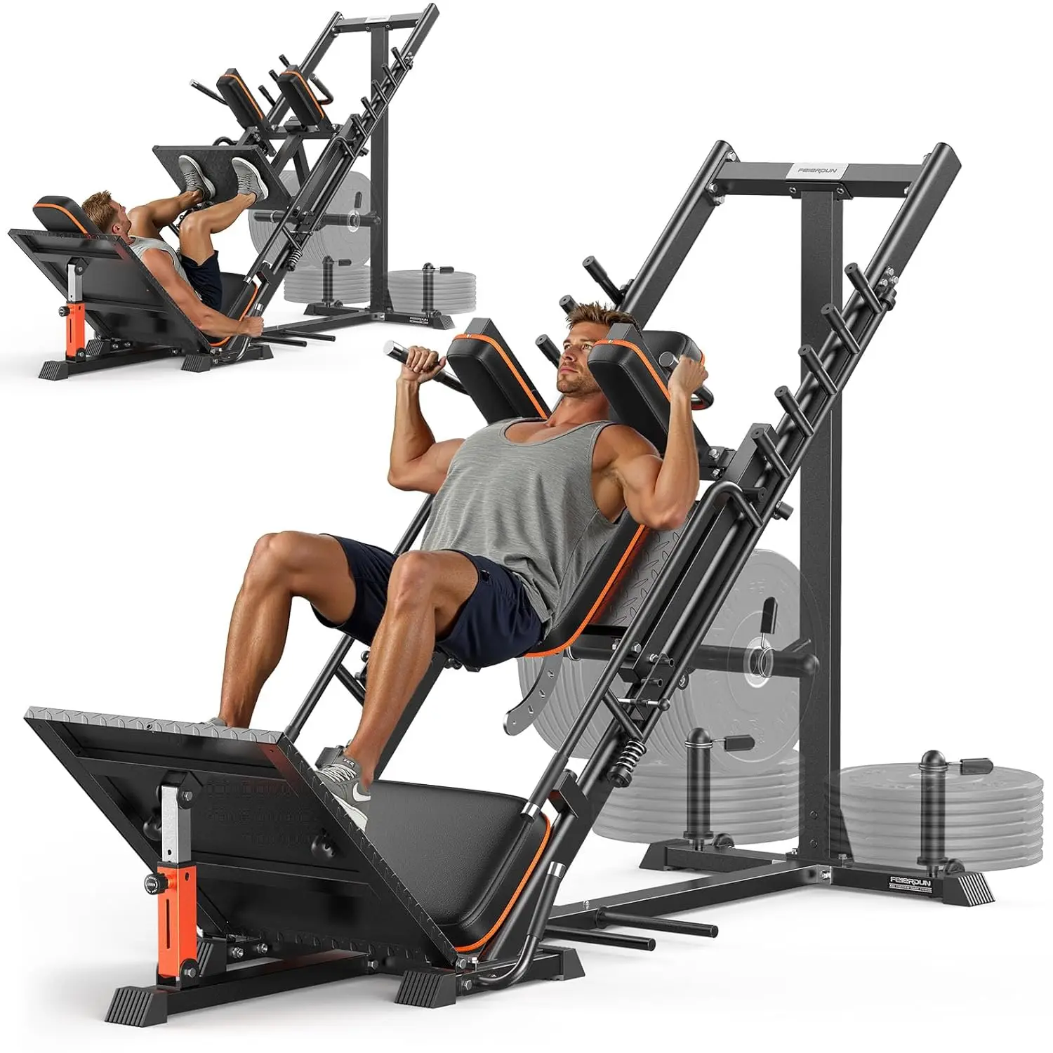 3‑in‑1 Leg Press Hack Squat Ma - огляд і ціна Home Gym With Leg Press