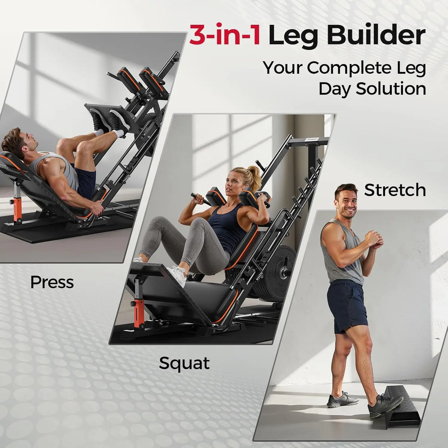 3‑in‑1 Leg Press Hack Squat Ma - огляд і ціна Home Gym With Leg Press
