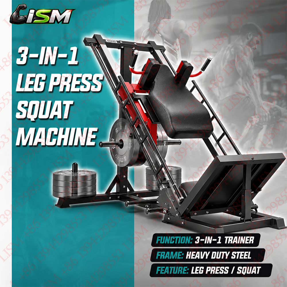 3-in-1 Leg Press Hack Squat Ma - огляд і ціна Home Gym Quad Machine