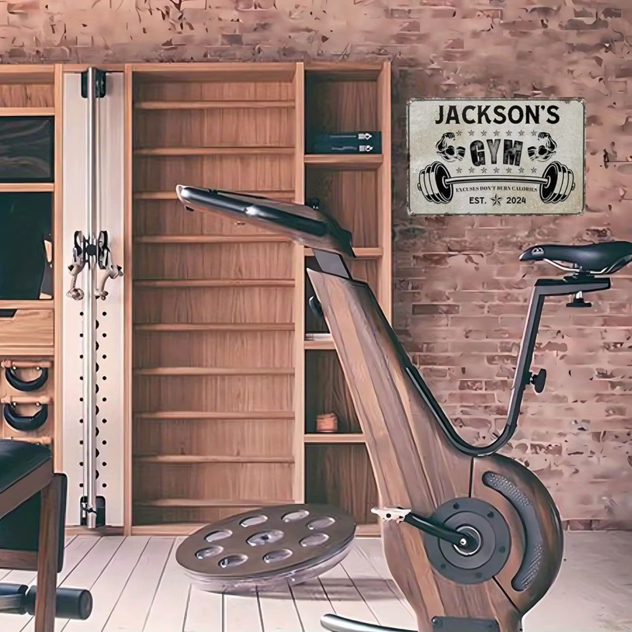 Gym Personalized Metal Sign, C - огляд і ціна Home Gym Custom