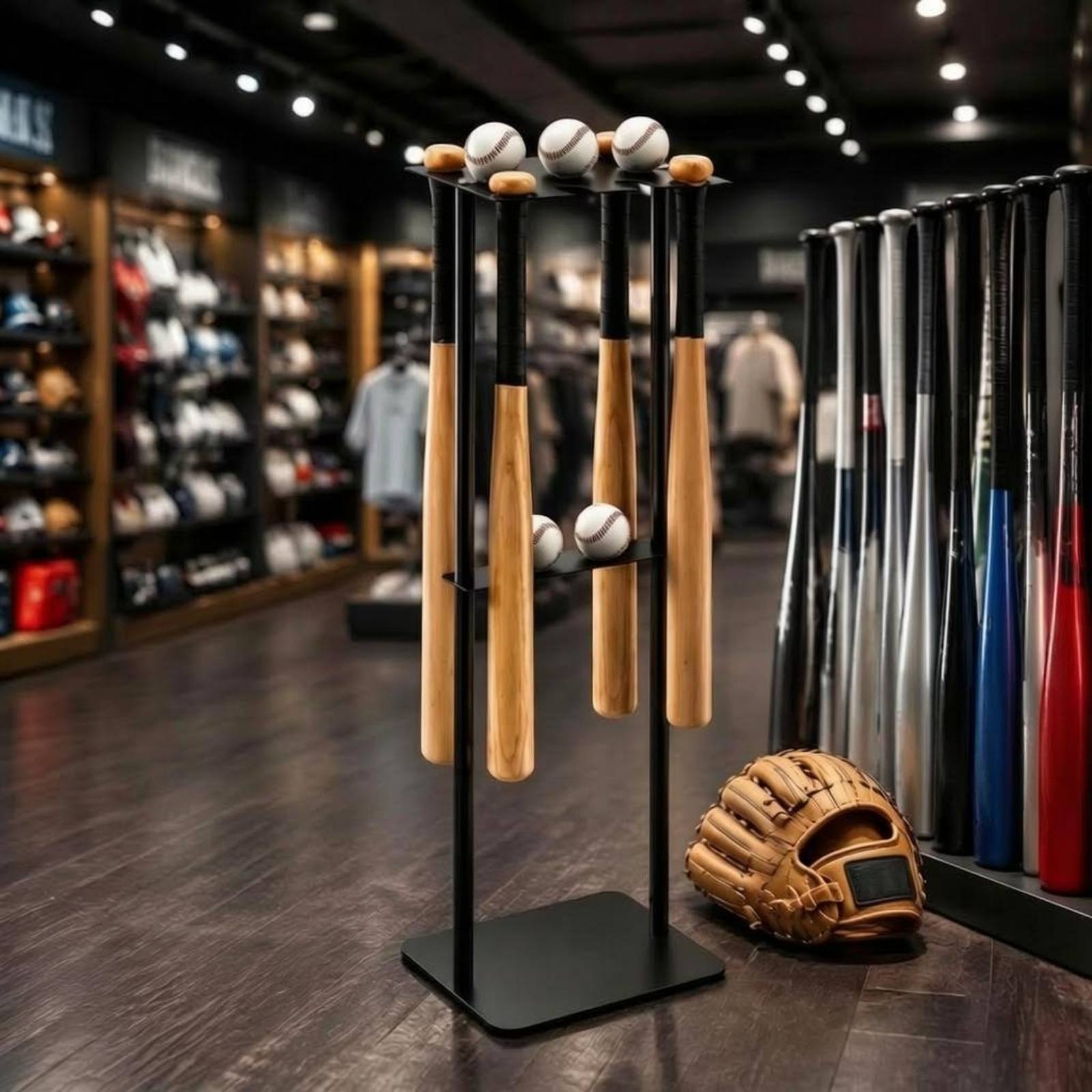 Metal Baseball Display Rack Mo - огляд і ціна Home Gym Floor