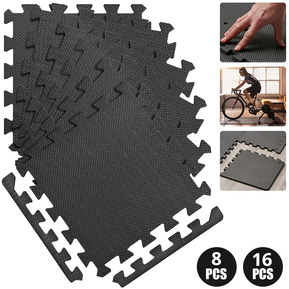 8/16 Pcs Gym Mat Cross-pattern - огляд і ціна Home Gym Floor