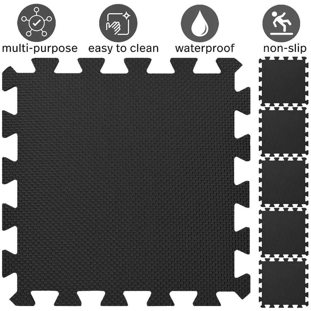 8/16 Pcs Gym Mat Cross-pattern - огляд і ціна Home Gym Floor