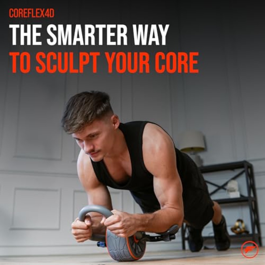 CoreFlex4D Ab Roller Wheel wit - огляд і ціна Home Gym Equipments