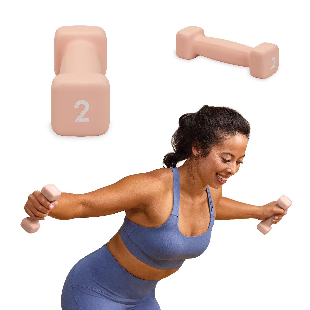 Neoprene Coated 2 Pound Dumbbe - огляд і ціна Fitness Home Gym Equipment